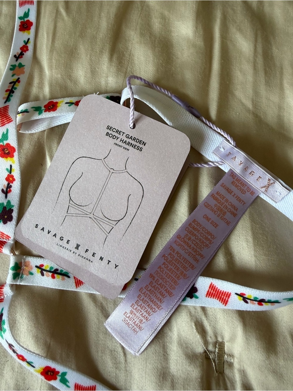 Savage X Fenty Secret Garden Body Harness - Picture 2 of 4